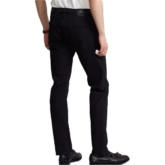 Polo Ralph Lauren Hampton Relaxed Straight Stretch Jean Black Size 48x30 - Picture 4 of 8